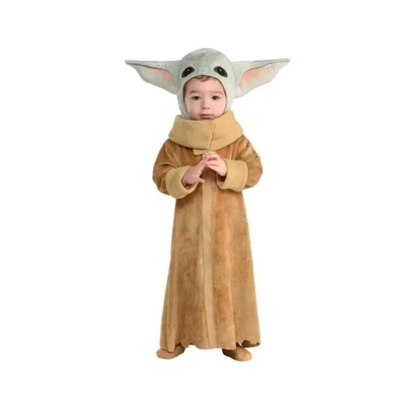 Star Wars Grogu The Mandalorian Baby Boy Costume Size 12-24 Months New - Picture 1 of 4